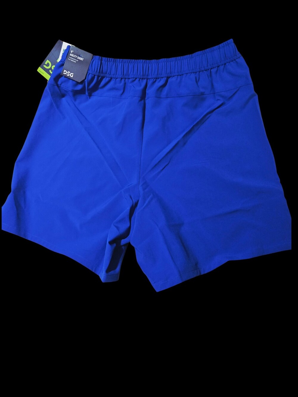 DSG Men's Athletic Shorts in Blue With Zip Pocket UV Protection Size Medium